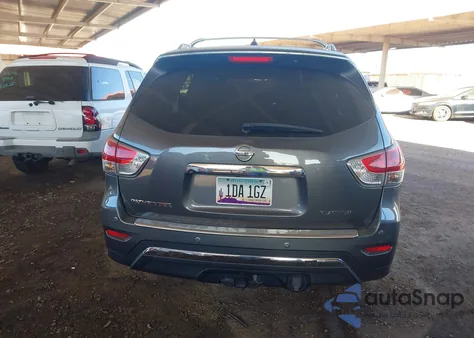 2015 Nissan Pathfinder Platinum from USA, damaged, VIN 5N1AR2MN0FC720722